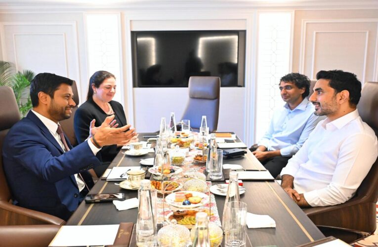 Minister Nara Lokesh invites AirTrunk to expand in Visakhapatnam