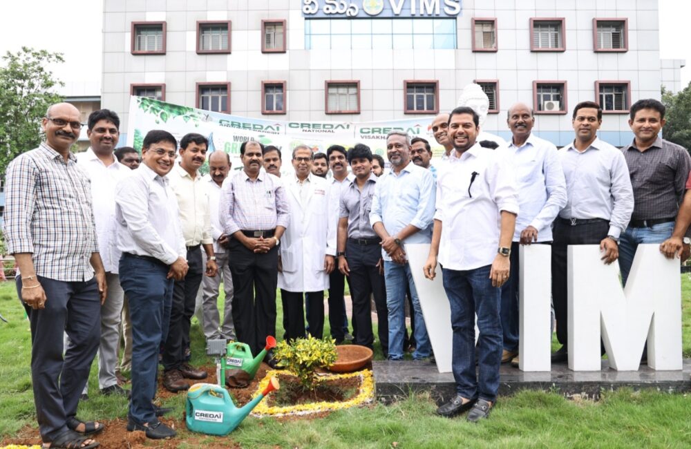 CREDAI Visakhapatnam Leads "Trees for Life" Plantation Drive at VIMS