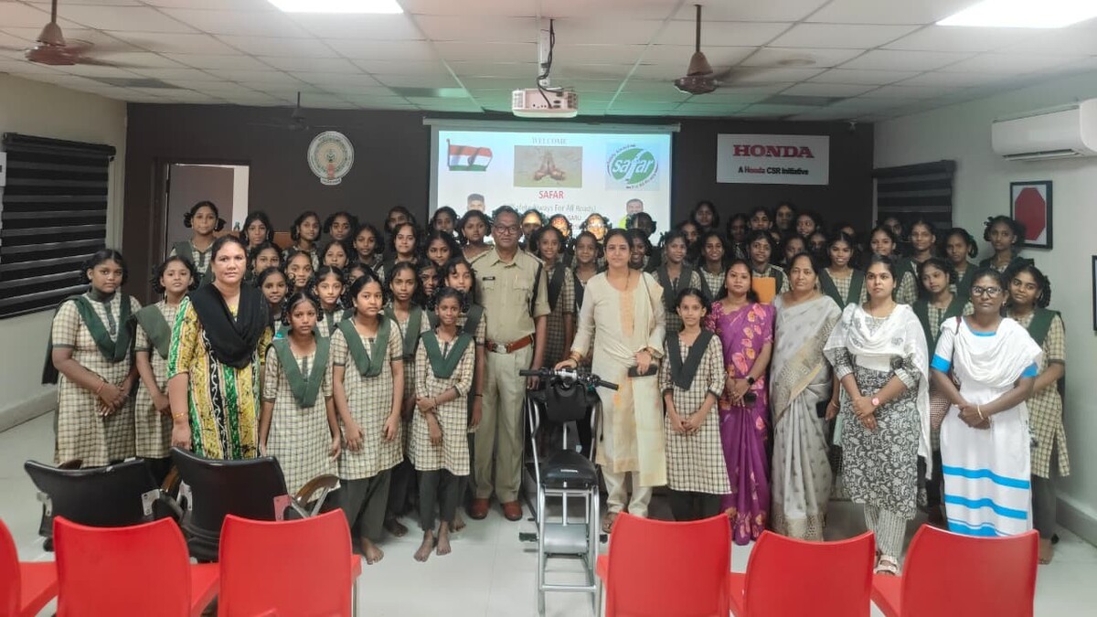 GVMC school students visit APPCB, RTO and banks under STEP-UP initiative