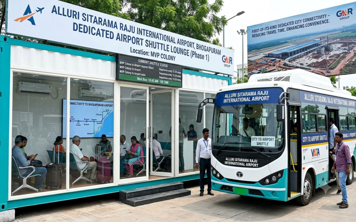 Bhogapuram airport to introduce AC lounges, shuttle bus network for passengers