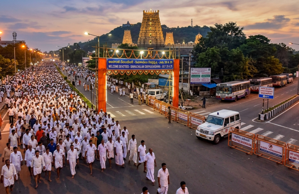 Traffic restrictions for Simhachalam Giripradakshina raise concerns among commuters