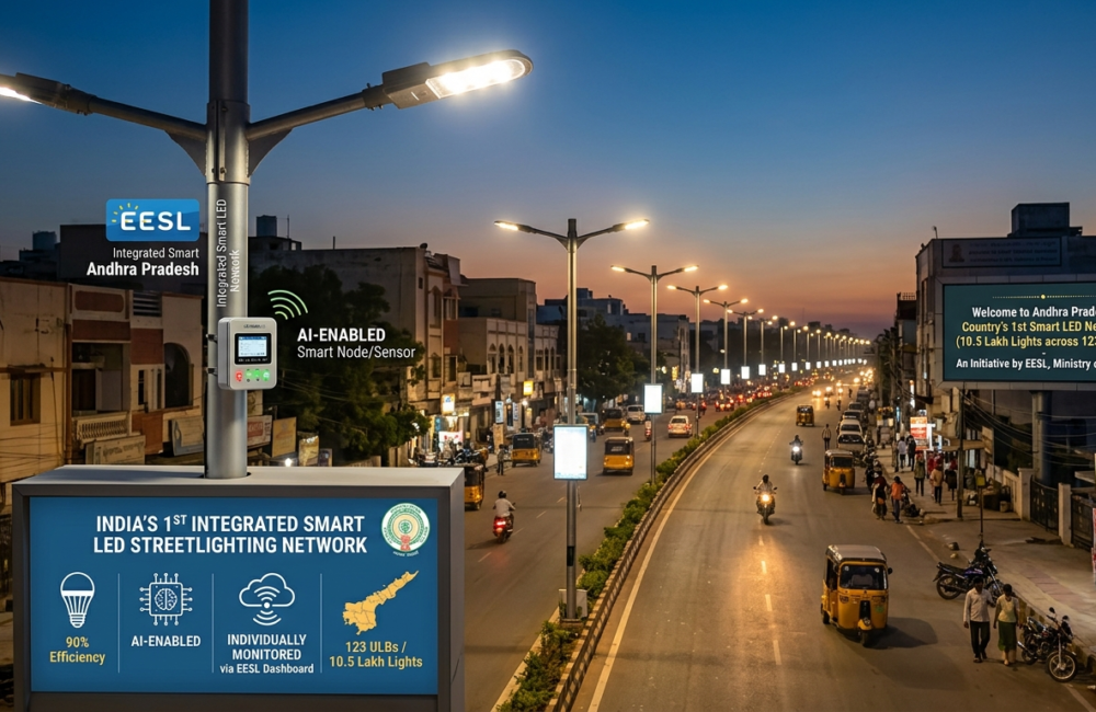 AP to roll out smart LED streetlights across 123 ULBs