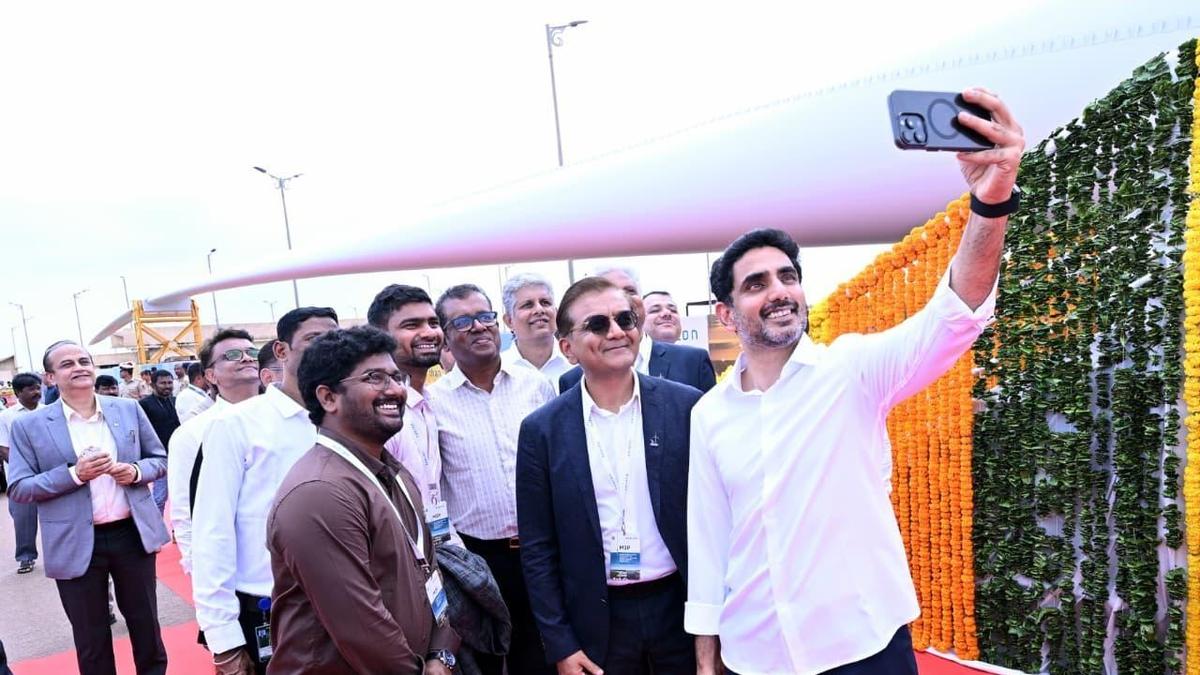 Lokesh lays foundation for Suzlon wind energy projects in Anantapur