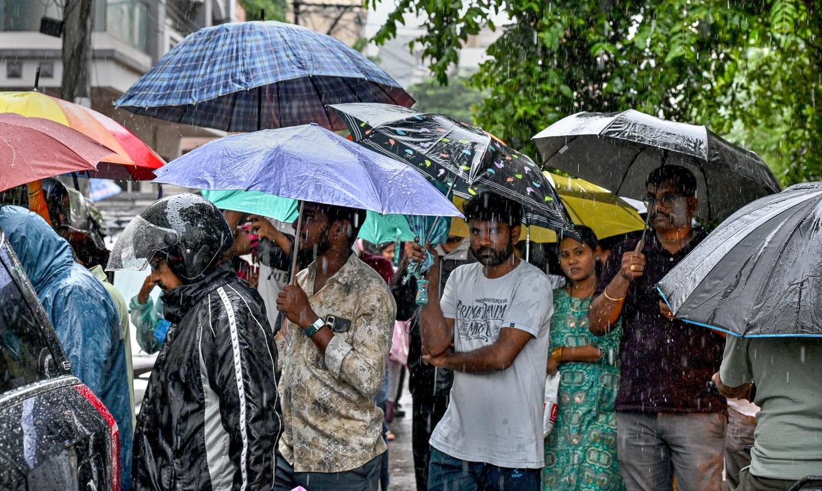Rain brings relief from heat in Visakhapatnam; schools to remain shut as heavy showers forecast