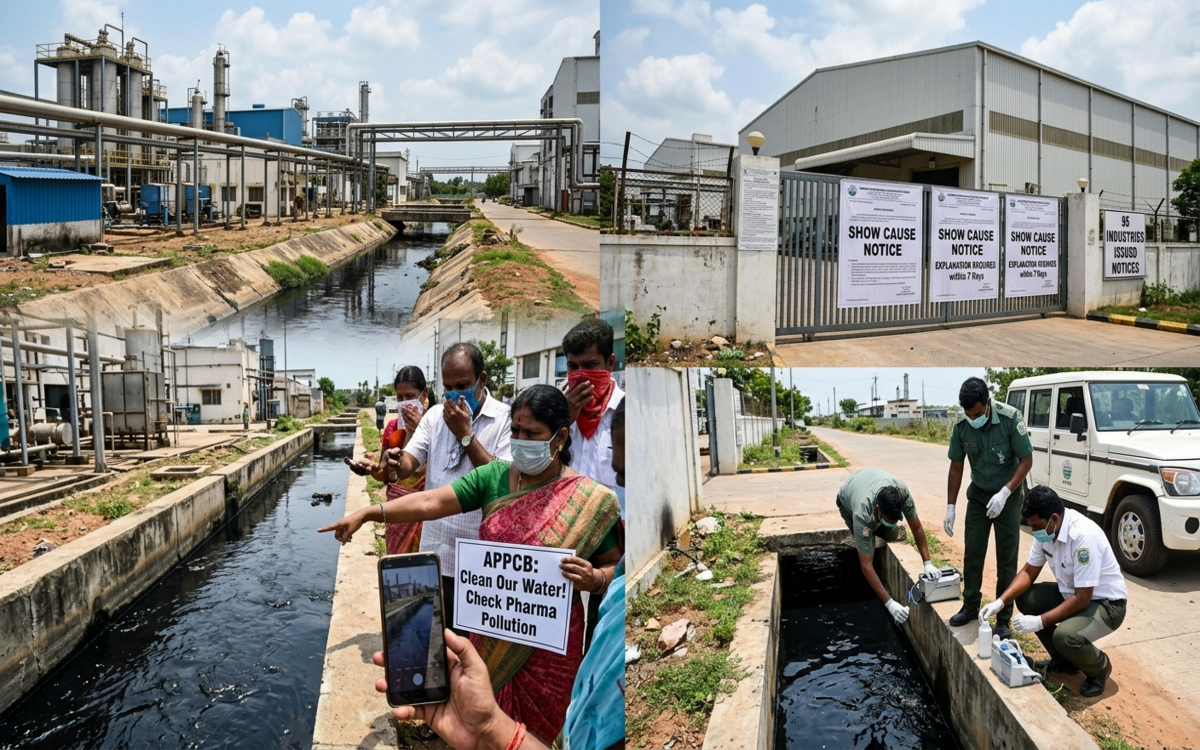 95 Pharma Units Slapped with Notices as Black Water Sparks Outrage in Anakapalli
