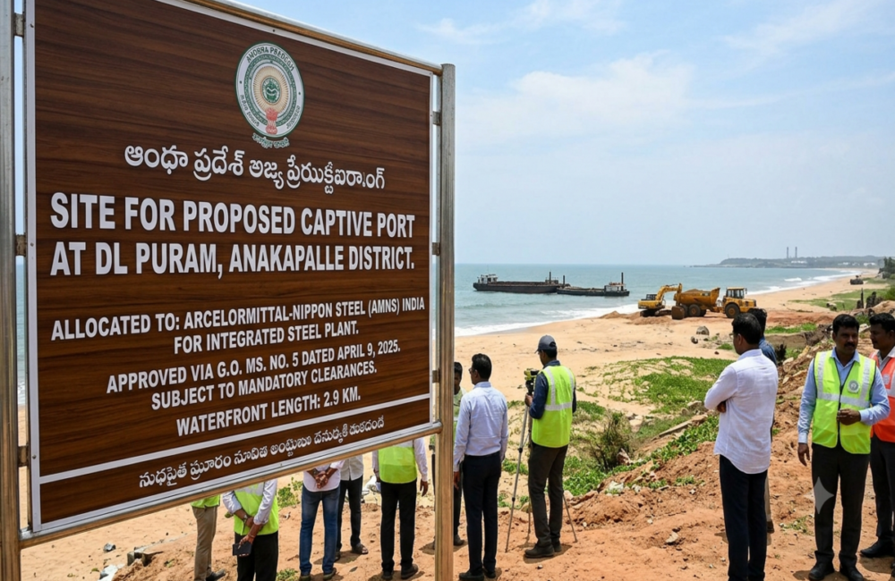 AP clears 2.9-km waterfront for AMNS captive port