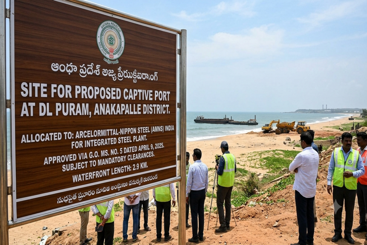 AP clears 2.9-km waterfront for AMNS captive port