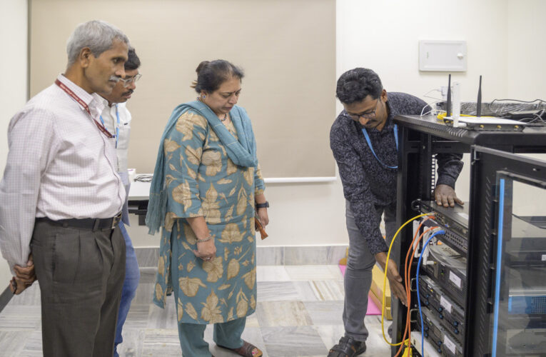 DoT delegation reviews 5G lab at GITAM
