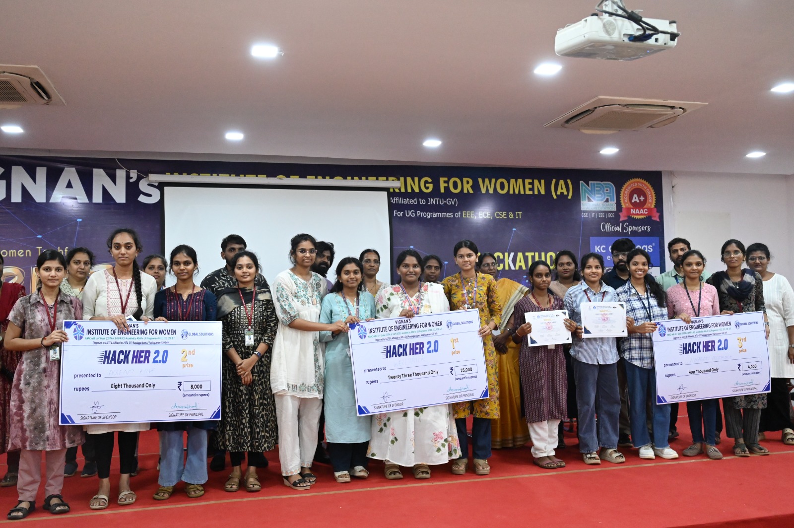 Hackhers 2.0 hackathon concludes at Vignan’s Institute with 824 participants