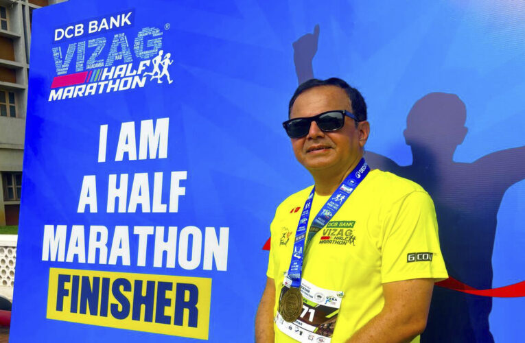 Railway officer completes Vizag Half Marathon